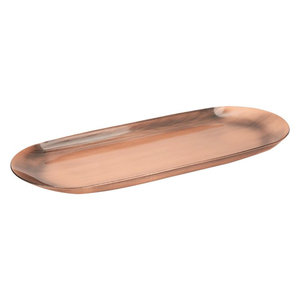 Bandeja rectangular de latón para servir de 14 pulgadas, plato decorativo dorado, bandeja de metal moderna para decoración del hogar, para servir café y cócteles - Product Image 4