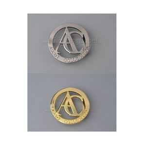 Custom Fashion Logo Charm Making Accessories Hardware Metal Embossed <b>Name</b> Plate - Product Image 2