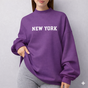 Women Oversized Mockneck <b>Sweatshirt</b> Loose Fit Winter Casual Soft Fleece <b>Long</b> Sleeve Streetwear Daily Fashion Top Front - Product Image 3