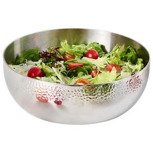 Bol en acier inoxydable martelé, design moderne poli, compatible lave-vaisselle, bols de service pour aliments, utilisation pour les fêtes - Product Image 3