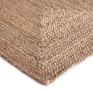 Tapis de sol moderne en jute, rectangulaire, couleur unie, tissage plat, écologique, pour couloir, à poils ras, usage domestique - Product Image 5