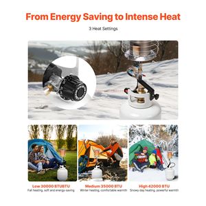 Riscaldatore a Gas Propano da 42000 BTU, Riscaldamento Rapido a 360 Gradi, Regolazione Graduale della Temperatura - Product Image 3