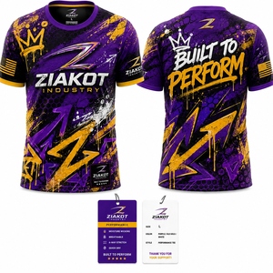 Camiseta Deportiva Personalizada para Hombre, Diseño Nuevo de la Industria ZIAKOT, Color Naranja, Azul Marino y Blanco - Product Image 5