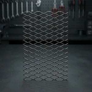 Servicio de Corte Disponible para Paneles Decorativos de Malla de Alambre Galvanizado Expandido con Patrón de Diamante Soldado - Product Image 1