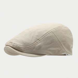 Boina Japonesa Artística de Ala Corta para Mujer, Sombrero Retro de Primavera/Verano, Gorra de Pintor Lisa para Hombre - Product Image 4