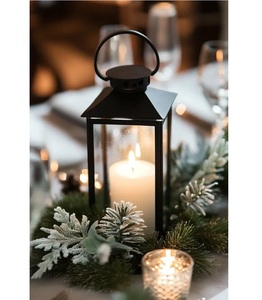 New Arrival <b>Large</b> Fancy Decorative Modern Iron Candle Glass <b>Lantern</b> Star Cutout Events Room Weddings Garden Christmas <b>Outdoor</b> - Product Image 6