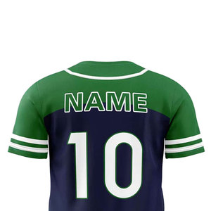 Custom Manufacturer's Adults Size Baseball Jersey Top Selling Breathable 100% Cotton Anti-Bacterial Quick Dry Baseball Jersey - Product Image 6