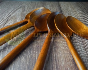 Kitchen Accessories Cooking Tools Wholesale Natural Wooden Custom logo Wooden <b>Serving</b> <b>Spoon</b> for Home Using - Product Image 5