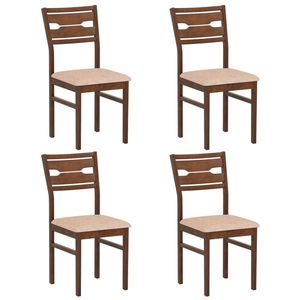 2 sedie da pranzo imbottite con struttura in metallo in stile rustico e schienale cavo - per soggiorni - Product Image 3
