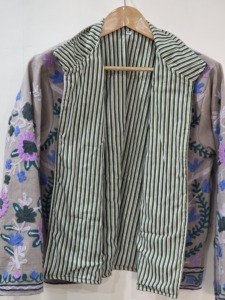 เสื้อคลุมคาร์ดิแกนไหมพรมปักลายซูซานีสไตล์โบฮีเมียน  รักษ์โลก ไซส์ใหญ่ สำหรับผู้หญิง  คอทรงโอ แขนยาว ทำมือ สวมใส่สบายๆ สำหรับฤดูหนาว - Product Image 4