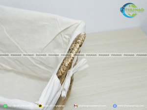 Handcrafted WATER HYACINTH STORAGE <b>BASKET</b> <b>Large</b> Laundry Storage Solution Home Decor - Product Image 5