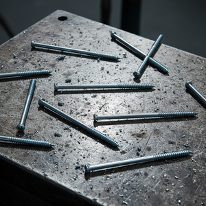 Vis de fixation pour bois en acier au carbone métrique, double extrémité, zinguées, qualité industrielle - Fabricant vietnamien certifié BIS Classes 4.8 et 6.8 - Product Image 1
