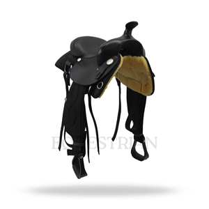 Gaited Trail Western Saddle <b>Leather</b> Wood Tree Eco-friendly Washable Horse Riding Equestrian Equipment - Product Image 3