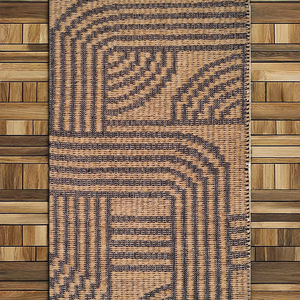 Tapis tressé rectangulaire en jute fait à la main et à la machine Tapis d'intérieur et d'extérieur polyvalent pour usage domestique - Product Image 1