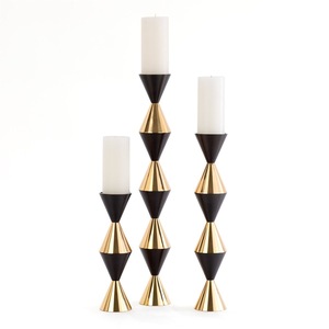 Minimalistic Metal Eco-Friendly Durable Handmade <b>Candlestick</b> Luxury Tabletop Decorative Tall Twisted <b>Candlestick</b> Stand - Product Image 1