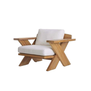 Modern Contemporary Wooden Accent Chair Minimalist Leisure Sofa for Living Room Patio Hotel Furniture - Product Image 3