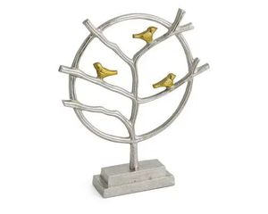 Fabricante Confiable de Centros de Mesa Navideños de Aluminio y Madera, Diseño de Lujo para Decoración Festiva con Elementos Decorativos - Product Image 1