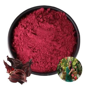 Poudre d'hibiscus de qualité supérieure OEM ODM pour la croissance des cheveux et l'éclat de la peau, 100% pure, poudre de fleurs d'hibiscus séchées, sans produits chimiques, poudre à base de plantes - Product Image 3
