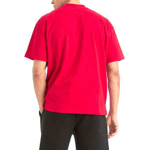 Wholesale Custom Front Logo Formal Men's T-Shirts with Silk Screen Printing Quick Dry Anti-Pilling Loose Fit Polyester/Cotton - Product Image 3