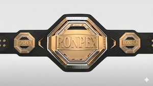 2025 Custom Design Championship Wrestling Belts Ronpex International RI-2605 Sialkot Pakistan 4mm Zinc <b>Plates</b> Leather Strap - Product Image 1