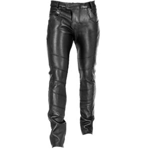 กางเกงหนังแกะผู้ชายแบบมีฝาปิด - Product Image 1