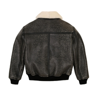 Vestes en cuir Avirex pour hommes, design personnalisé à col rabattu, très demandées, modèle haut de gamme.