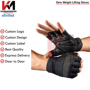 Guantes de Levantamiento de Pesas con Logotipo Personalizado, Tela de Compresión Elástica en 4 Direcciones para Equipo de Gimnasio Profesional, Venta al Por Mayor - Product Image 2