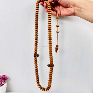 ลูกปัด100ไม้แข็งขัดเงาแบบแฮนด์เมดขนาดใหญ่สำหรับสวดมนต์ทาซาบีเอห์คุณภาพสูงทันสมัยทางศาสนามุสลิมคาทอลิกมีสไตล์ - Product Image 3