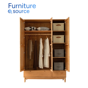 Armario de madera Premium-Armario de madera duradero y elegante para casas modernas-Armario de madera personalizado Fabricante OEM Vietnam - Product Image 1