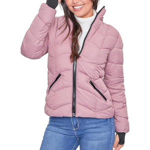Chaqueta Acolchada Ligera con Capucha para Mujer, Chaqueta Acolchada Profesional para Senderismo, Chaqueta Acolchada de Invierno para Uso Diario - Product Image 2