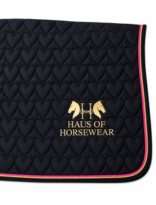 Couverture de cheval matelassée en forme de cœur élégante, imperméable, en velours de laine, avec rembourrage en peau de mouton, pour l'équitation, du fabricant Equine Riding House - Product Image 6