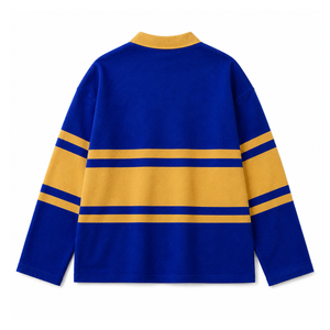 Polo de rugby Sigma Gamma Rho Sorority pour femme, col classique, blocs de couleur, broderie lettres grecques, haut athlétique - Product Image 4