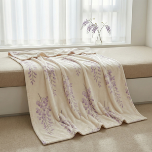 Luxury Hotel Flannel Throw Blanket <b>Sets</b> with Custom Embroidered Logo Bulk Wholesale for Bedroom <b>Sofa</b> Decorative Hospitality - Product Image 1