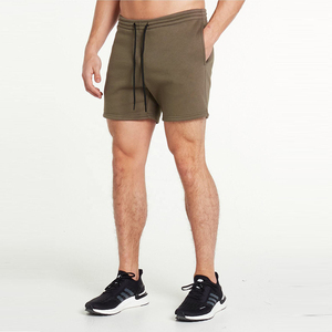 Shorts de sport d'été pour hommes en gros, unis, décontractés, anti-plis, avec taille élastique et poches, écologiques, pour l'entraînement et la course à pied - Product Image 3