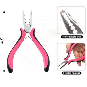 Pinzas para Extensiones de Cabello, Herramienta Mini de 3 Orificios para Extensiones de Cabello con Anillos Micro y Nano (Rosa) - Product Image 4