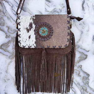 กระเป๋าหนังวัวแท้ดีไซน์ใหม่ น้ำหนักเบา สะพายข้างสำหรับผู้หญิง ทำด้วยมือ กระเป๋าถือและกระเป๋าสะพาย - Product Image 1