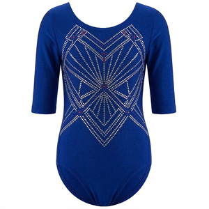 Nuevo Diseño de Leotardos de Animadoras de Manga Corta para Niñas, Personalizados para Entrenamiento de Baile, Servicio OEM, Poliéster de Alta Calidad - Product Image 3