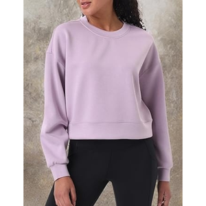 Sudadera Personalizada para Mujer, Cuello Redondo, Estilo Casual, Holgada, 100% Algodón, Felpa, Talla Grande, Precio Económico al por Mayor - Product Image 2
