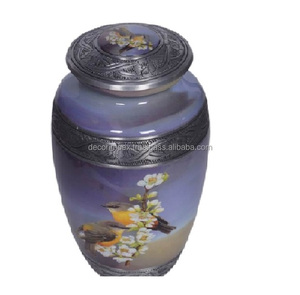 Urna de imagen Urna de cremación de metal decorativa antigua Premium Urna conmemorativa Durable con diseño pulido a precio al por mayor - Product Image 6