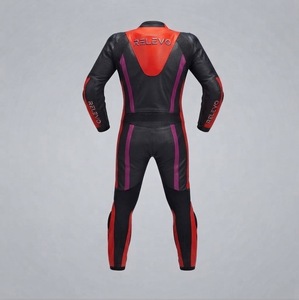 Premium Motorcycle Riding Gear for <b>Men</b> | Full Body Motorbike Racing Leather <b>Suit</b> with Protective Armor <b>Waterproof</b> Material - Product Image 2