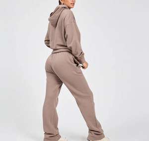 Sudaderas y Conjuntos Deportivos Personalizados de Invierno, Impresión por Transferencia de Calor, Ropa Urbana, Pantalones Deportivos con Capucha de Felpa Francesa Gruesa - Product Image 2