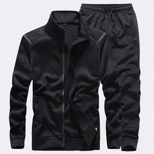 PIHA SPORTS Men's Orange Solid 2 1 Loose Fit Full <b>Zip</b> Half-<b>zip</b> Customized Design Casual Sportswear Set Winter Wear Breathable - Product Image 2