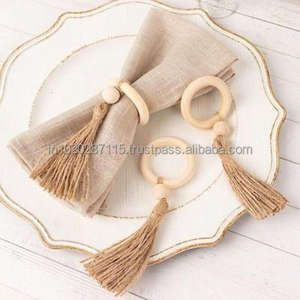 Premium quality <b>wooden</b> napkin ring for home <b>dining</b> <b>table</b> decor <b>rustic</b> farmhouse events holidays birthdays anniversaries - Product Image 3