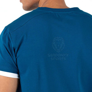Camisetas con cuello en V para hombre, informales, suaves, transpirables, de algodón, de manga corta, cómodas, a la moda de verano, para entrenamiento y gimnasio - Product Image 5