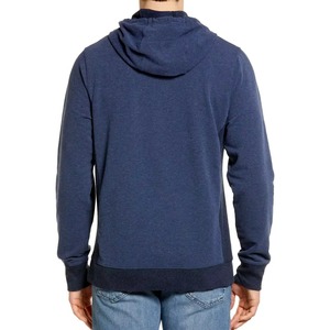 Sweat-shirt à capuche noir pour homme avec poche avant et logo montagne imprimé, coupe classique, en molleton, idéal pour l'automne - Product Image 6