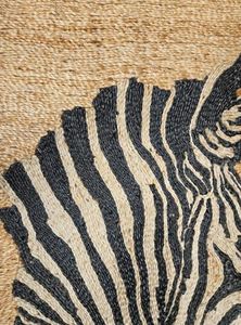 Alfombra con estampado de cebra en blanco y negro, diseño de cebra, decoración moderna para sala de estar, alfombra para uso en interiores a precio de mayoreo. - Product Image 2