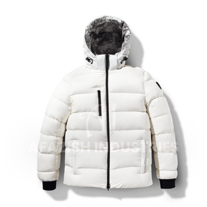 2022 personnalisé hommes hiver doudoune dernier Style à manches longues décontracté avec col montant en gros pas cher prix uni Beige - Product Image 4