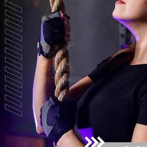 Gants de fitness en cuir de haute qualité à marque privée en stock, avec sangle de poignet réglable, antidérapants, les plus vendus - Product Image 6