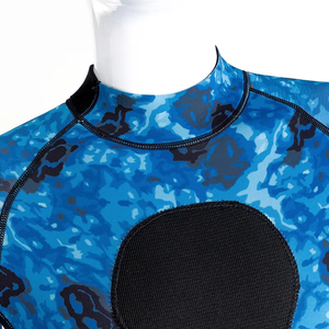 Combinaison de plongée en néoprène respirante et antibactérienne pour homme, avec logo personnalisé sur le devant, fermeture éclair sur la poitrine, en néoprène Yamamoto, écologique, 4/3 mm - Product Image 3