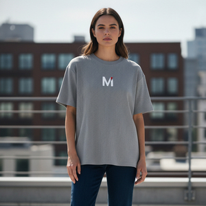 T-shirt Boxy Minimaliste Homme Uni Oversize Épaules Tombantes Streetwear Coton Haute Qualité Personnalisable - Product Image 6